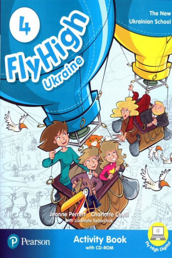 Fly High Ukraine 4. Activity Book (+ CD-ROM)
